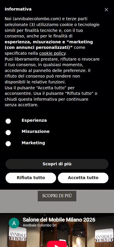 Il sito di oggi dopo 22 secondi.